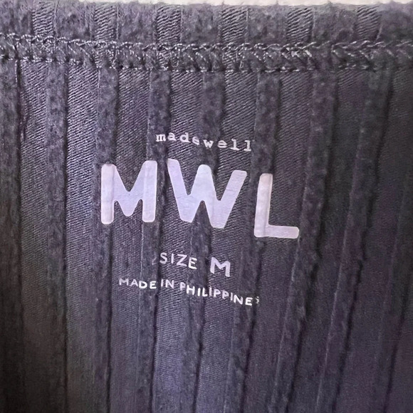 Madewell MWL brushed ribbed cropped tank - Picture 6 of 8